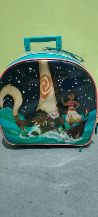 Valigia per bambini con personaggi di Pets e Vaiana