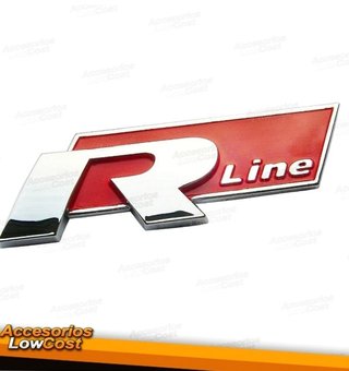 LOGO R LINE ADHESIVO. COLOR ROJO