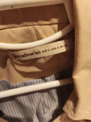 Abrigo Zara Beige Mujer
