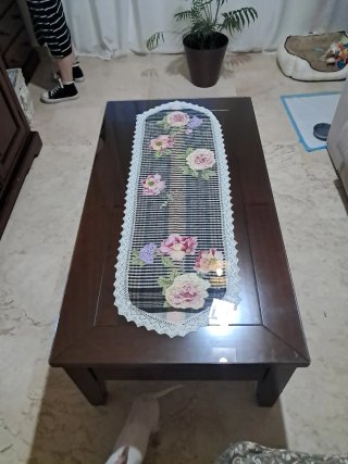 Mesa baja 120x65cm con 2 cajones