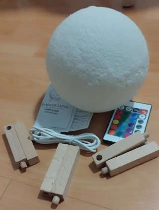Lámpara Luna - Decoración Nocturna