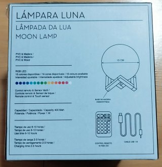 Lámpara Luna - Decoración Nocturna