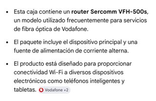 Router Fibra Sercomm VFH-500S
