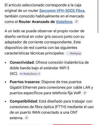 Router Fibra Sercomm VFH-500S