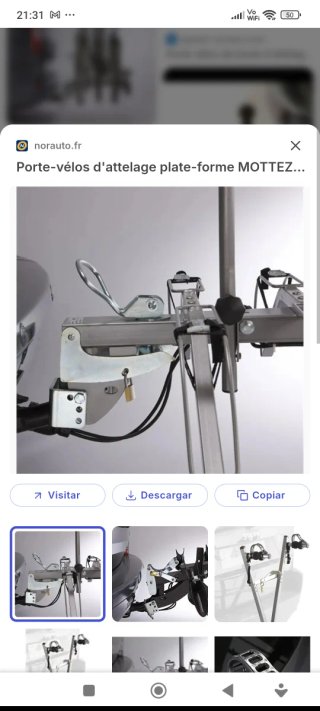 Portabicicletas Mottez A007P2 sobre bola