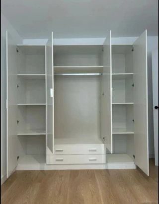 Armario blanco modular 4 puertas