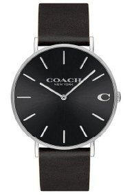 Reloj Coach Negro y Plateado