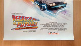 Cartel Cine Regreso al Futuro 40 Aniversario