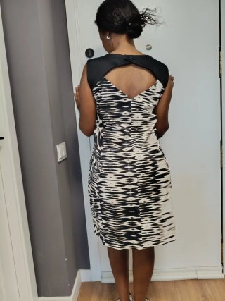 Vestido estampado cebra