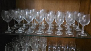 Juego de 48 copas de cristal