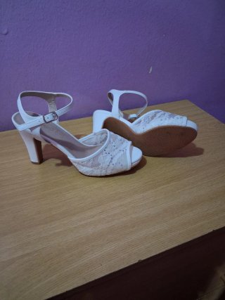 Zapatos de Novia Blancos Encaje