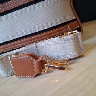 Bolso bandolera Prisma Bags negro y beige