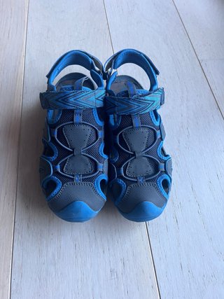 Sandalias Chiruca niño azul/gris