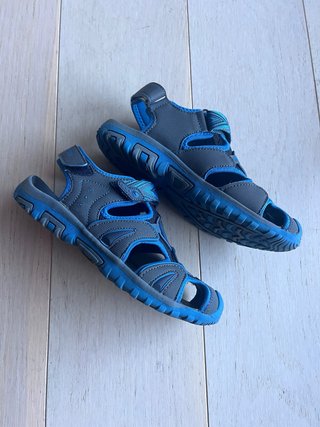 Sandalias Chiruca niño azul/gris