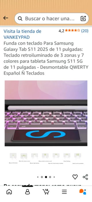 Funda Teclado Samsung Galaxy Tab S11 5G