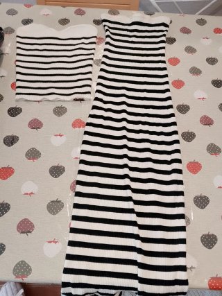 Conjunto Vestido y Top Rayas Talla XS