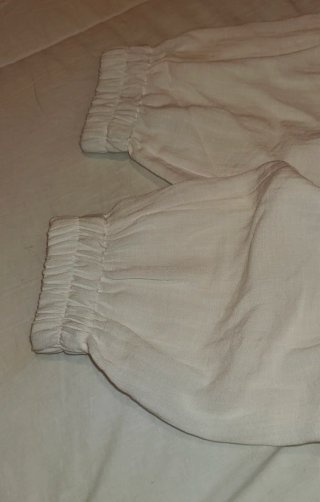 Pantalón bombacho Zara blanco