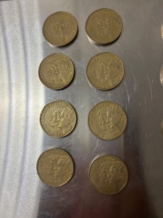 Lote 16 monedas 500 pesetas 1988-1989