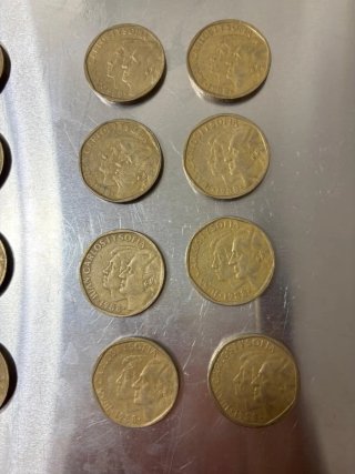Lote 16 monedas 500 pesetas 1988-1989