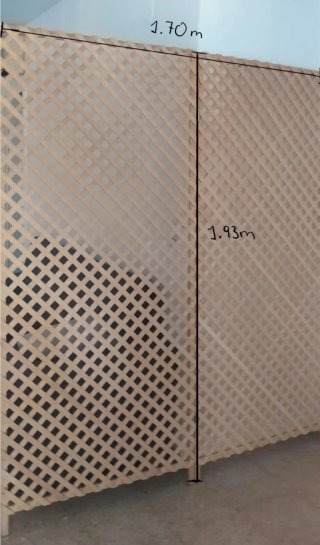 Biombo de madera