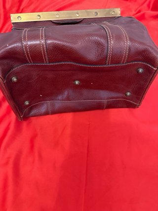 Bolso Cuero Vintage Marrón