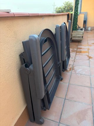 Hamacas plegables marrones (2 unidades)