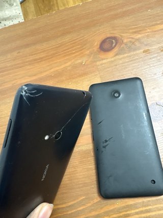 2 x Nokia Negro (tapa rota)