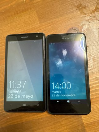2 x Nokia Negro (tapa rota)