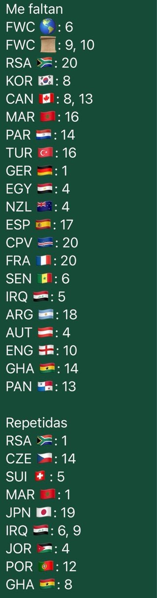 Cromos Mundial 2026