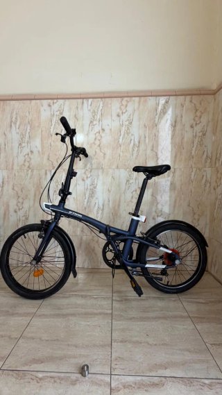 Bicicleta Plegable B'TWIN Azul
