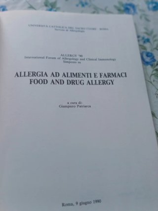 Libro "Food and drug allergy"
