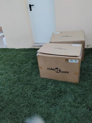 Sofá de jardín vidaXL 3 pzas madera.