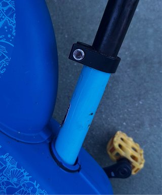 Bici infantil Btwin azul con dibujos