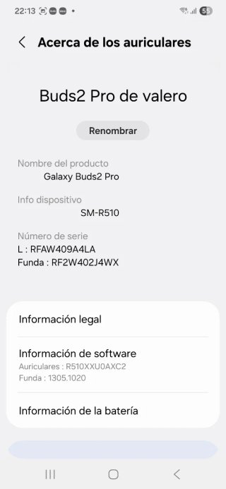Samsung Galaxy Buds 2 Pro Negros 02J4WX