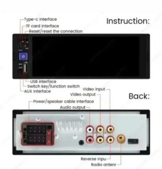 Radio Coche NaviFly Multimedia 1 DIN