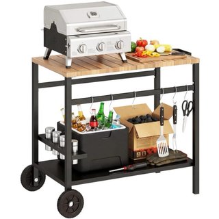 Mesa auxiliar para barbacoa