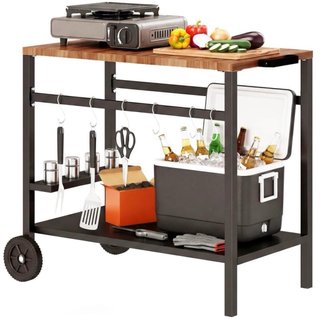 Mesa auxiliar para barbacoa