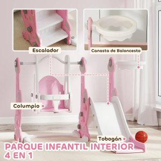 Parque Infantil 4 en 1 para +18 Meses