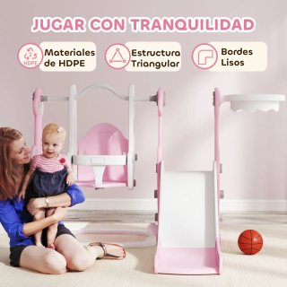 Parque Infantil 4 en 1 para +18 Meses