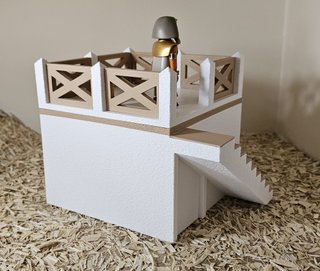Casa Diorama Playmobil con Escaleras