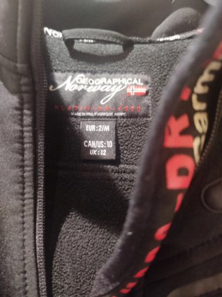 Chaqueta Geographical Norway Negra Invierno