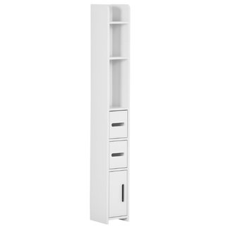 Colonna Bagno con Mensole e Armadietti, Mobile Alt