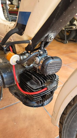 Yamaha Yamy Moped Blanca y Azul