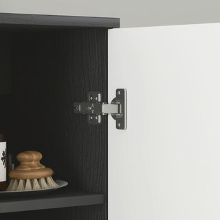 Colonna Bagno Salvaspazio in Legno con 2 Armadiett