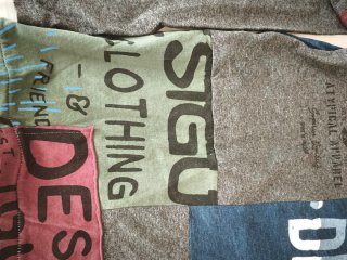 Camiseta Desigual Patchwork Manga Larga Talla S