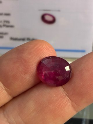Rubí Natural Mozambique 6.10 Ct KGGL