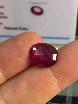 Rubí Natural Mozambique 6.10 Ct KGGL