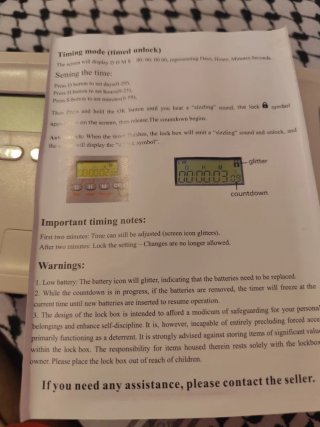 Caja de seguridad con temporizador