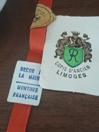 Portagioie Limoges France con cartellino