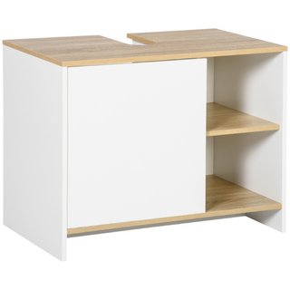 Mobile Bagno Sottolavabo con Armadietto e 2 Mensol
